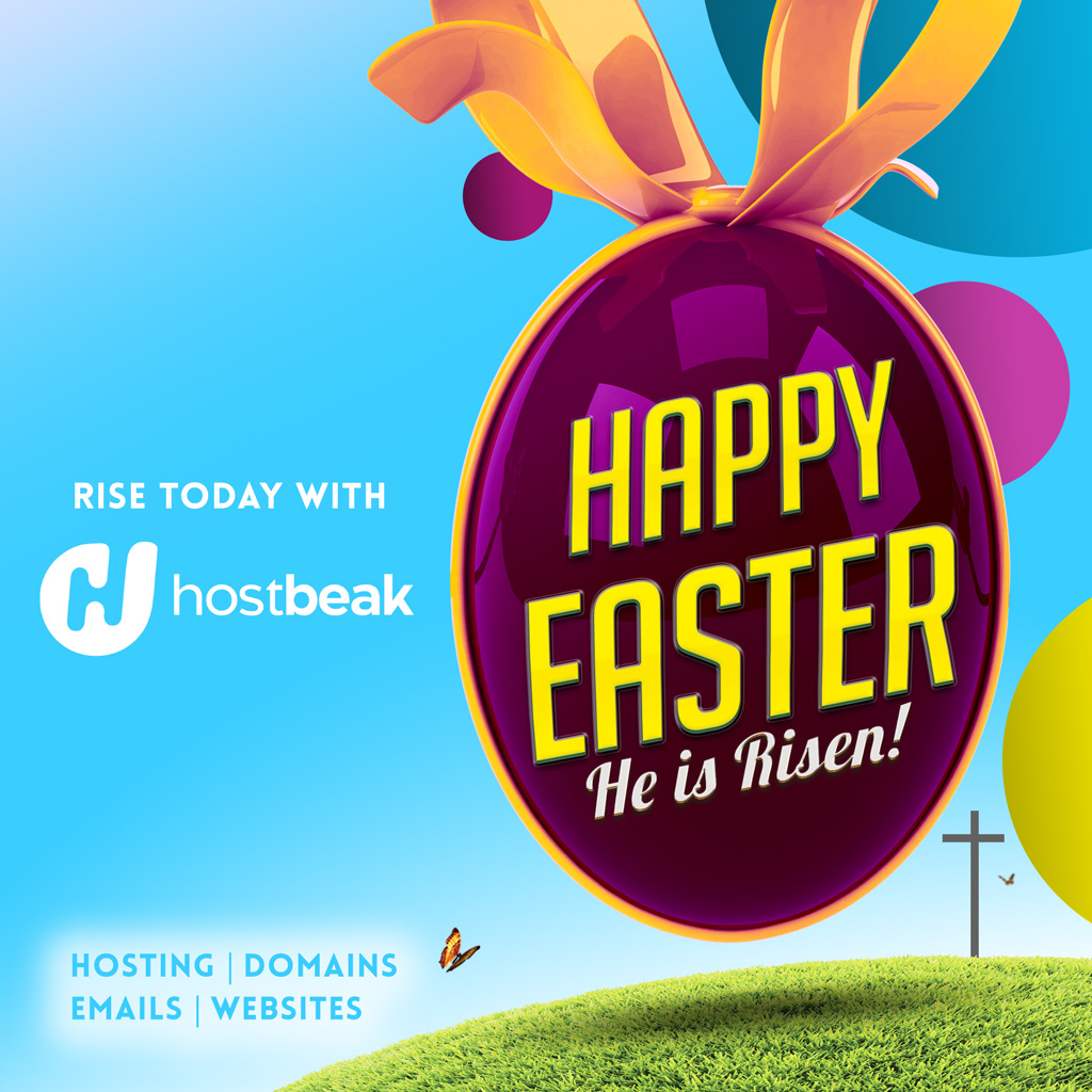 Happy Easter form Hostbeak, domain, hosting, Email, Websites
